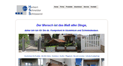 Desktop Screenshot of metallbau-hss.de